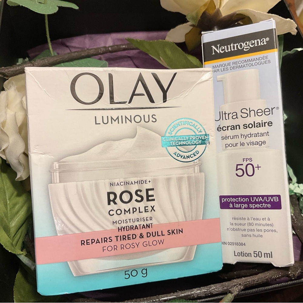 Olay rose and neutrogena ultra sheer sale set